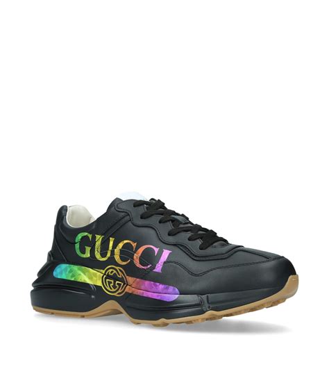 gucci rainbow shoes men|Gucci rhyton sneaker sale.